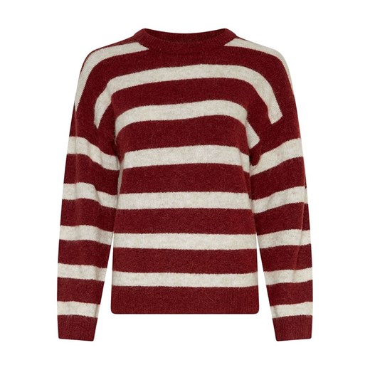 MOSS COPENHAGEN Sweter &quot;Festina&quot; w kolorze bordowo-kremowym ze sklepu Limango Polska w kategorii Swetry damskie - zdjęcie 187547521