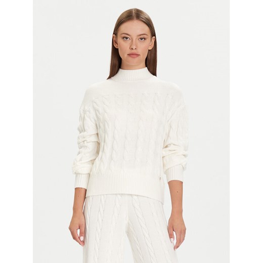 Guess Golf W5BR30 Z1192 Écru Relaxed Fit ze sklepu MODIVO w kategorii Swetry damskie - zdjęcie 187547753