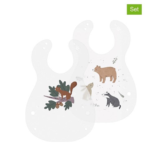 Sebra Śliniaczki (2 szt.) &quot;Nightfall&quot; w kolorze białym ze sklepu Limango Polska w kategorii Zabawki - zdjęcie 187548014