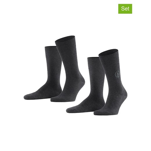 ESPRIT Skarpety (2 pary) &quot;Forest&quot; w kolorze czarnym ze sklepu Limango Polska w kategorii Skarpetki męskie - zdjęcie 187548433