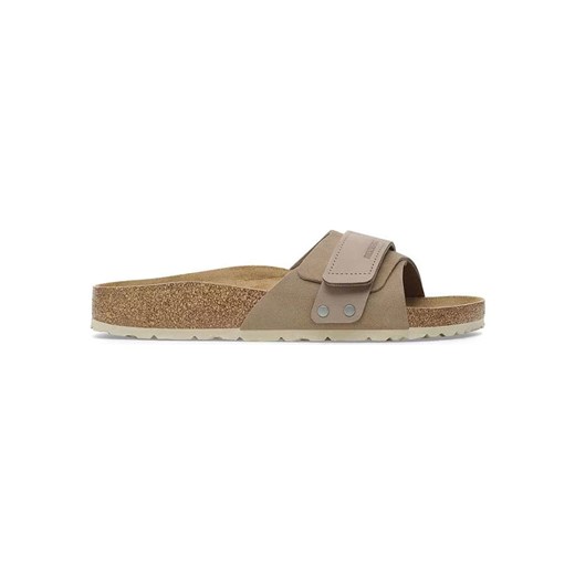 Birkenstock Skórzane klapki &quot;Oita&quot; w kolorze beżowym ze sklepu Limango Polska w kategorii Klapki damskie - zdjęcie 187548550