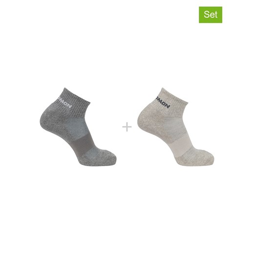 SALOMON Skarpety (2 pary) &quot;Evasion Ankle&quot; w kolorze szaro-beżowym ze sklepu Limango Polska w kategorii Skarpetki męskie - zdjęcie 187548670