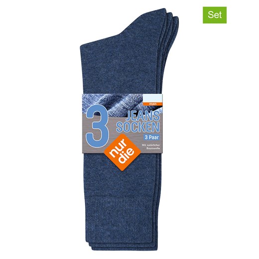 Nur Die Skarpety (3 pary) w kolorze granatowym ze sklepu Limango Polska w kategorii Skarpetki męskie - zdjęcie 187548671