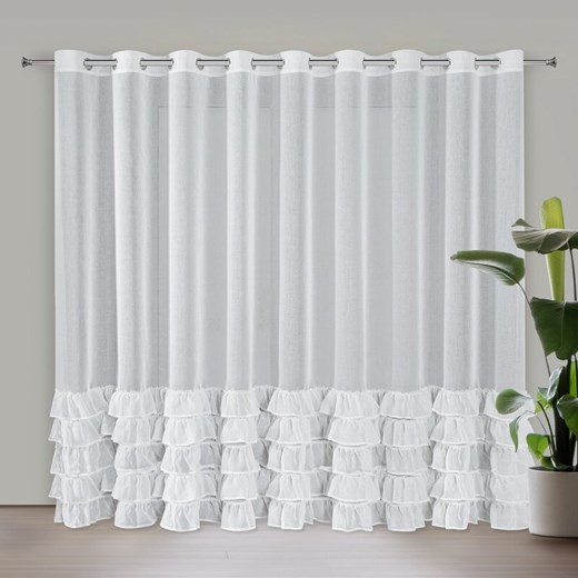 FIRANA GOTOWA DANI 1 300 X 250 CM BIAŁY ze sklepu lenaodniemowlakadoszkolniaka.pl w kategorii Firany - zdjęcie 187549524