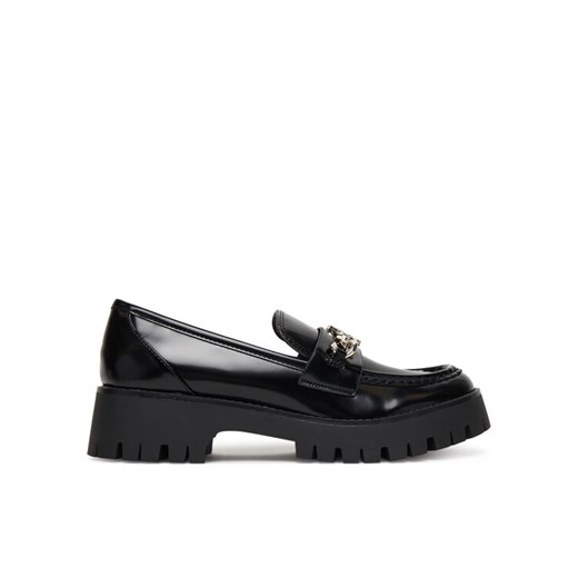 Loafersy Guess FLPALR ELE14 Czarny ze sklepu eobuwie.pl w kategorii Lordsy damskie - zdjęcie 187551931