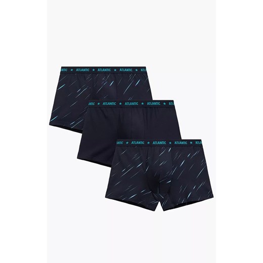 Atlantic 3-pack bokserki męskie 3MH-224-GRANATOWY, Kolor granatowy, Rozmiar L, ATLANTIC ze sklepu Intymna w kategorii Majtki męskie - zdjęcie 187552610