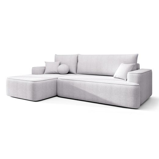 Jasnoszary narożnik z funkcją spania i pojemnikiem S9-C60 ze sklepu Edinos.pl w kategorii Narożniki - zdjęcie 187552742