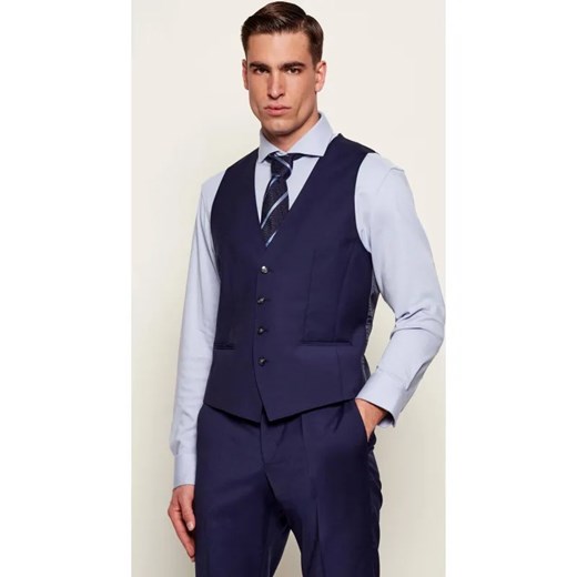 BOSS BLACK Wełniana kamizelka H-HUGE | Slim Fit ze sklepu Gomez Fashion Store w kategorii Kamizelki męskie - zdjęcie 187553533