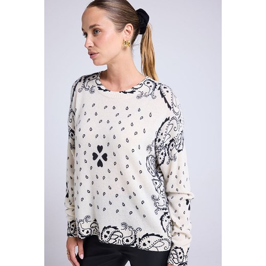 Maison Héritage Cashmere Kaszmirowy sweter w kolorze kremowym Maison Héritage Cashmere L wyprzedaż Limango Polska