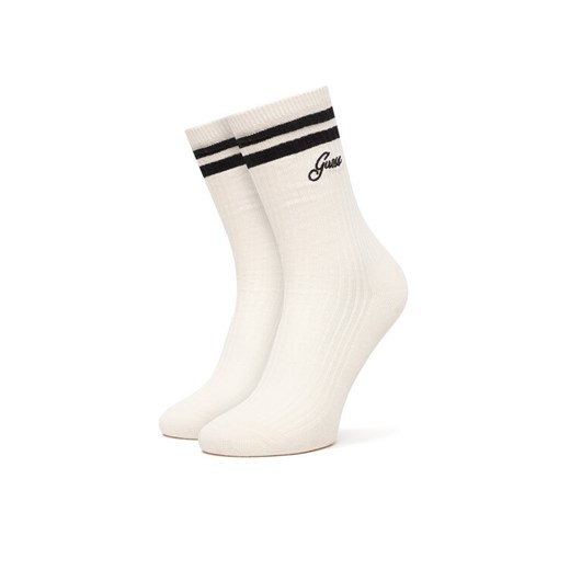Guess Skarpety długie V5RZ04 Z3LH0 Écru ze sklepu MODIVO w kategorii Skarpetki damskie - zdjęcie 187553732