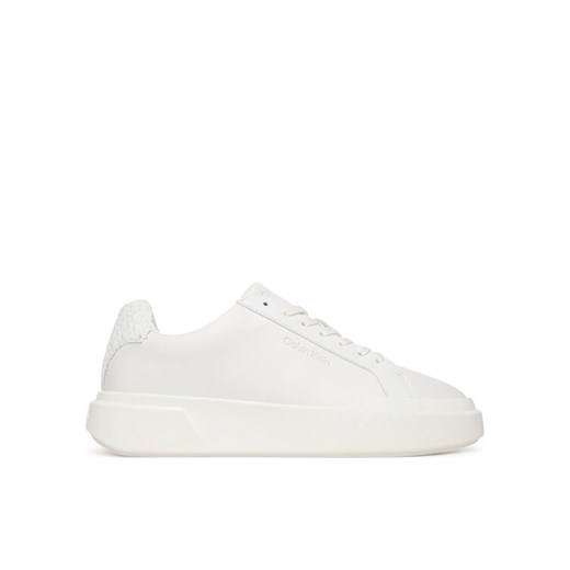 Calvin Klein Sneakersy Chunky Cupsole Laceup Lth Bt Aop YW0YW02036 Biały ze sklepu MODIVO w kategorii Buty sportowe damskie - zdjęcie 187553742