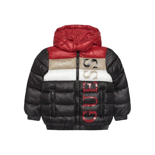 Guess Kurtka zimowa N5BL09 WEGY0 Czarny Regular Fit ze sklepu MODIVO w kategorii Kombinezony i kurtki - zdjęcie 187553763