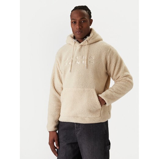Jack & Jones Bluza Flare Teddy 12285678 Beżowy Relaxed Fit ze sklepu MODIVO w kategorii Bluzy męskie - zdjęcie 187553780
