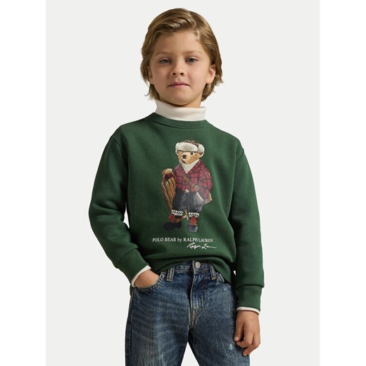 Polo Ralph Lauren Bluza 322981261001 Zielony Regular Fit ze sklepu MODIVO w kategorii Bluzy chłopięce - zdjęcie 187553802