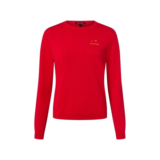 Armani Exchange Sweter damski z dzianiny Kobiety czerwony jednolity ze sklepu vangraaf w kategorii Swetry damskie - zdjęcie 187554314