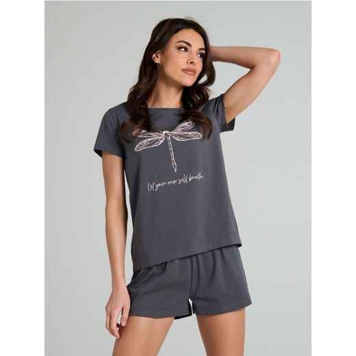 Sinsay - Piżama dwuczęściowa - szary ze sklepu Sinsay w kategorii Piżamy damskie - zdjęcie 187555792