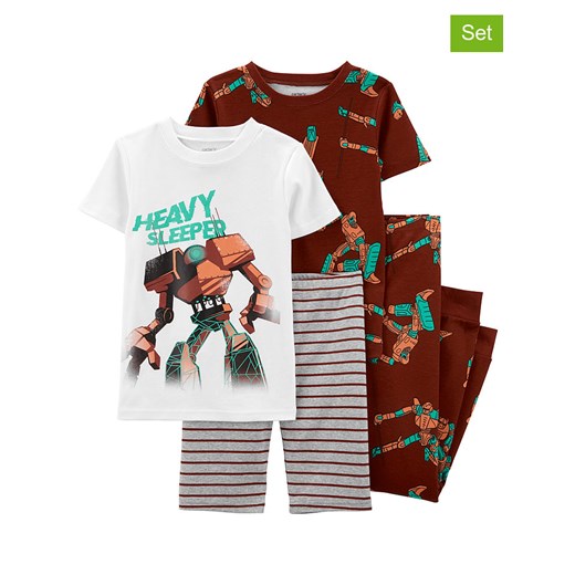 carter&apos;s Piżamy (2 szt.) w kolorze biało-brązowym 116 okazja Limango Polska