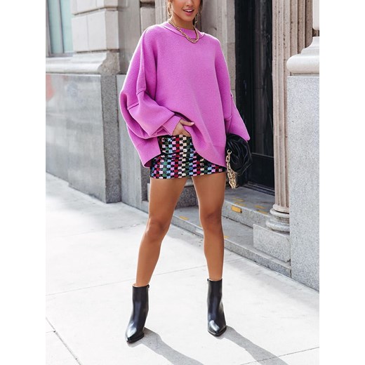 LA Angels Sweter w kolorze fioletowym La Angels S promocyjna cena Limango Polska