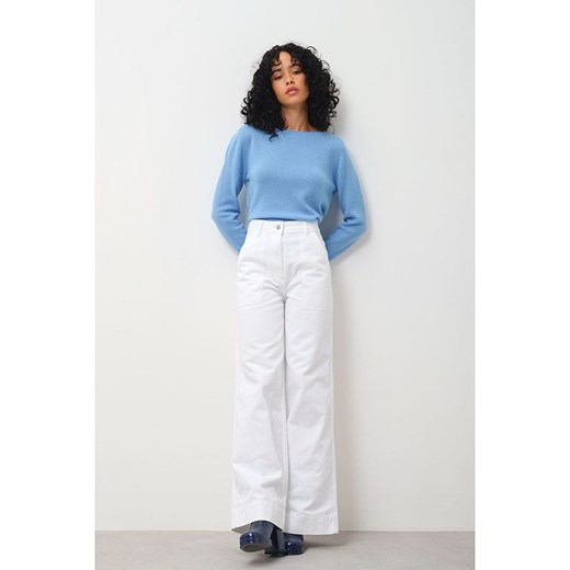 AUTHENTIC CASHMERE Kaszmirowy sweter &quot;Criou&quot; w kolorze błękitnym ze sklepu Limango Polska w kategorii Swetry damskie - zdjęcie 187556300