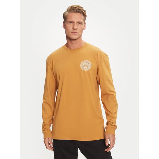 Quiksilver Longsleeve Bloom Cycle EQYZT07707 Brązowy Regular Fit ze sklepu MODIVO w kategorii T-shirty męskie - zdjęcie 187556873