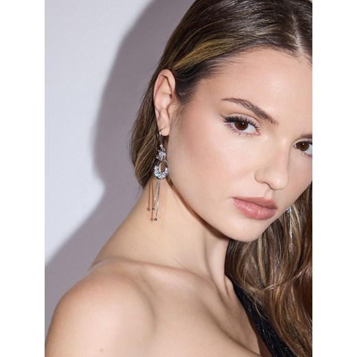 Mohito - Wiszące błyszczące kolczyki - srebrny Mohito ONE SIZE Mohito