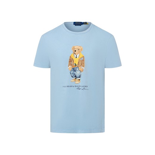 Polo Ralph Lauren Koszulka męska Mężczyźni Bawełna jasnoniebieski nadruk ze sklepu vangraaf w kategorii T-shirty męskie - zdjęcie 187557442