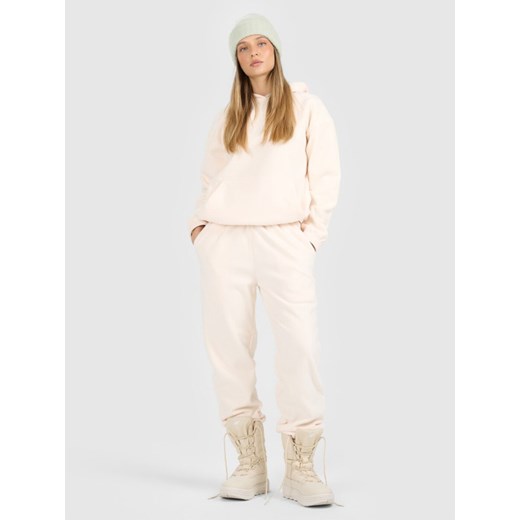 Damskie spodnie dresowe joggery polarowe 4F 4FRAW25TTROF1707 - białe ze sklepu Sportstylestory.com w kategorii Spodnie damskie - zdjęcie 187558083