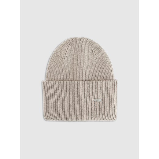Czapka beanie uniseks 4F 4FRAW25ACAPU0721 - szara ze sklepu Sportstylestory.com w kategorii Czapki zimowe damskie - zdjęcie 187558261