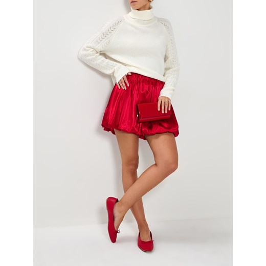 Sinsay - Golf z ozdobnymi rękawami - biały Sinsay XL Sinsay