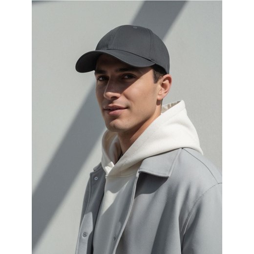 Sinsay - Czapka z daszkiem - szary ze sklepu Sinsay w kategorii Czapki z daszkiem męskie - zdjęcie 187559313