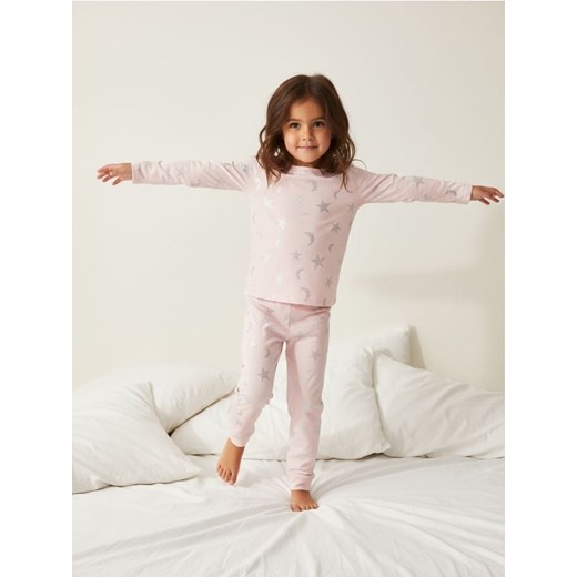 Sinsay - Piżama dwuczęściowa ze wzorem - różowy ze sklepu Sinsay w kategorii Piżamy dziecięce - zdjęcie 187559371