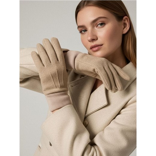 Sinsay - Rękawiczki - beżowy ze sklepu Sinsay w kategorii Rękawiczki damskie - zdjęcie 187559394