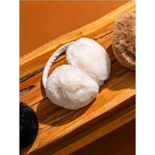 Sinsay - Nauszniki z futerkiem - kremowy ze sklepu Sinsay w kategorii Nauszniki damskie - zdjęcie 187559422