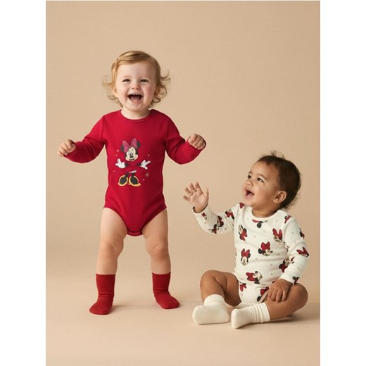 Sinsay - Body 2 pack Minnie Mouse - kremowy ze sklepu Sinsay w kategorii Odzież dla niemowląt - zdjęcie 187559484