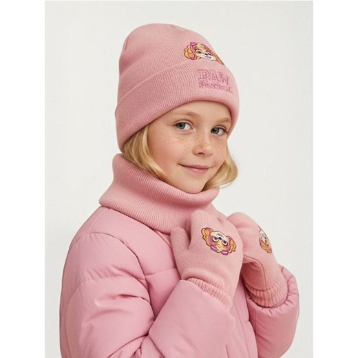 Sinsay - Dziewczęcy zestaw zimowy PAW Patrol - różowy ze sklepu Sinsay w kategorii Czapki dziecięce - zdjęcie 187559502