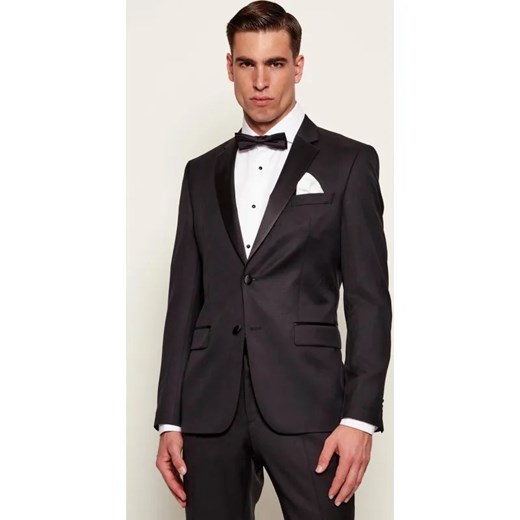 BOSS BLACK Wełniana marynarka | Slim Fit | z dodatkiem jedwabiu ze sklepu Gomez Fashion Store w kategorii Marynarki męskie - zdjęcie 187559741