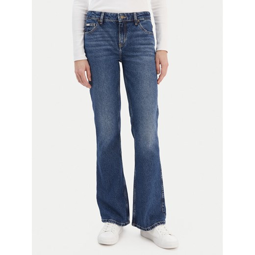 Guess Jeans Jeansy W5RA1S D5M44 Granatowy Regular Fit ze sklepu MODIVO w kategorii Jeansy damskie - zdjęcie 187560714