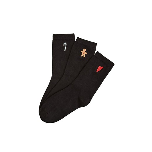 Esotiq świąteczne skarpetki damskie Bloovii Licorice 44161-K001, Kolor czarny, Rozmiar 36-38, BLOOVII ze sklepu Primodo w kategorii Skarpetki damskie - zdjęcie 187560813