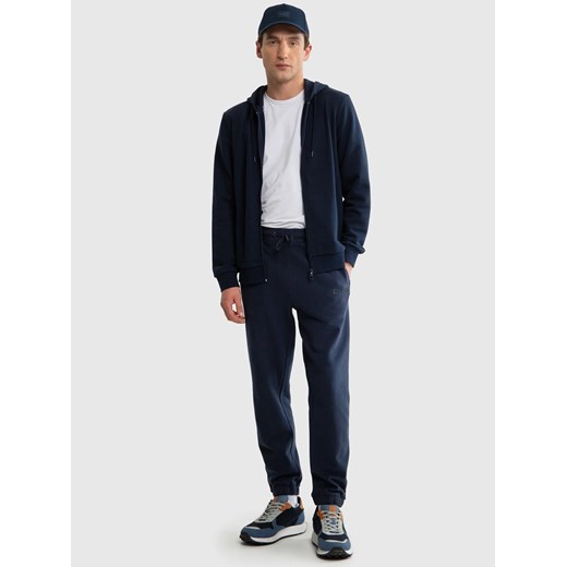 Spodnie męskie dresowe granatowe Brutus 403 ze sklepu Big Star w kategorii Spodnie męskie - zdjęcie 187560931