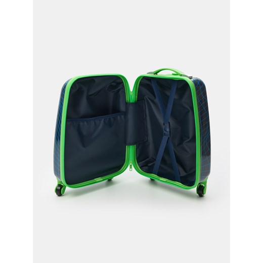 Sinsay - Walizka na kółkach - granatowy Sinsay One Size Sinsay
