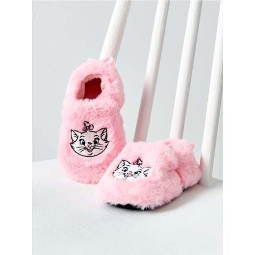 Sinsay - Pluszowe kapcie z haftem i ozdobną kokardą The Aristocats - różowy ze sklepu Sinsay w kategorii Kapcie dziecięce - zdjęcie 187561654