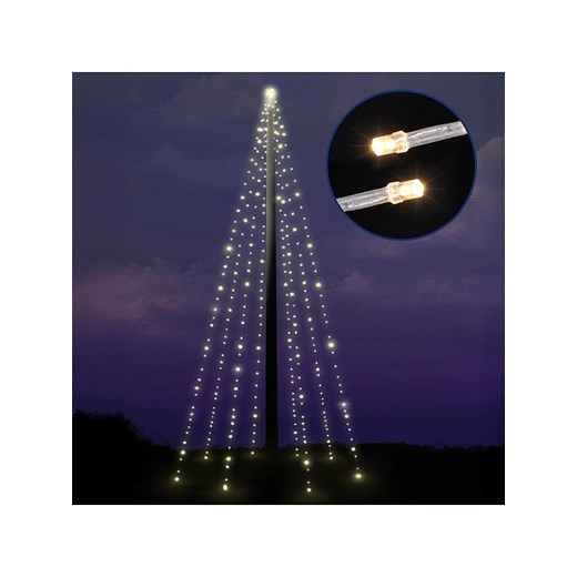 Hollybell Łańcuch świetlny LED do masztu flagowego - EEK G (A do G) - dł. 1000 cm ze sklepu Limango Polska w kategorii Oświetlenie - zdjęcie 187562114