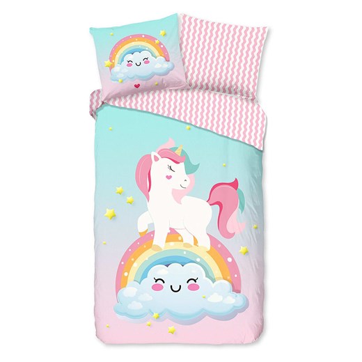 Good Morning Komplet pościeli &quot;Sweety&quot; w kolorze miętowo-jasnoróżowym ze sklepu Limango Polska w kategorii Pościel dziecięca - zdjęcie 187563011