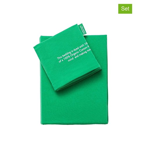 Benetton 2-częściowy komplet pościeli w kolorze zielonym ze sklepu Limango Polska w kategorii Pościele - zdjęcie 187563020