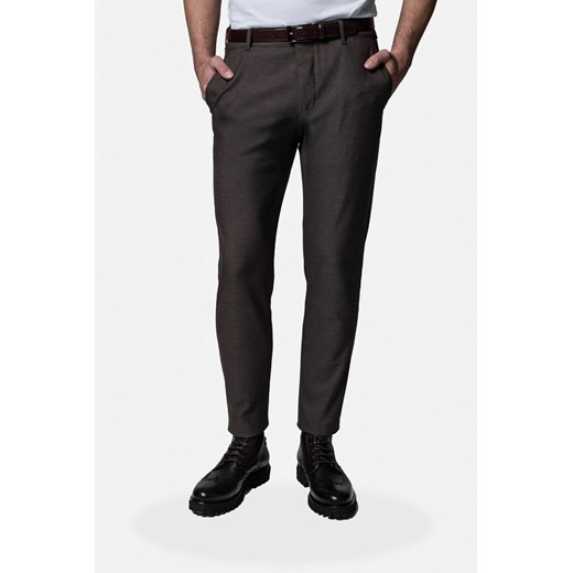 SPODNIE ALBARES 246 BRĄZOWE ze sklepu Recman w kategorii Spodnie męskie - zdjęcie 187563440