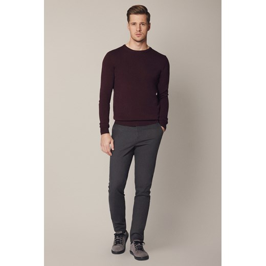 Spodnie Szare Chino z Bawełną Monaco ze sklepu Lancerto S.A. w kategorii Spodnie męskie - zdjęcie 187563610