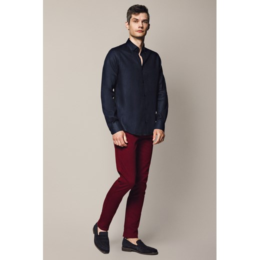 Spodnie Bordowe Chino Dennis ze sklepu Lancerto S.A. w kategorii Spodnie męskie - zdjęcie 187563620
