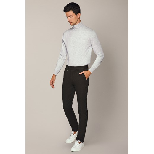 Spodnie Zielone z Bawełną Chino Slim Madrid ze sklepu Lancerto S.A. w kategorii Spodnie męskie - zdjęcie 187563630