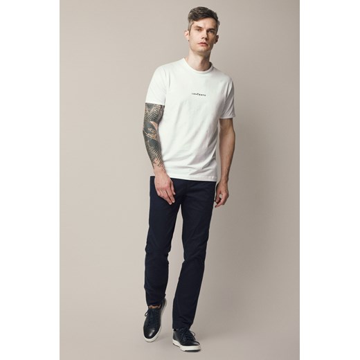 Spodnie Ciemnogranatowe z Bawełną Chino Barrow ze sklepu Lancerto S.A. w kategorii Spodnie męskie - zdjęcie 187563643