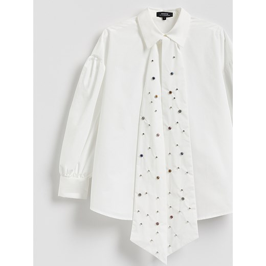 Reserved - Koszula z wiązaniem - biały Reserved L Reserved